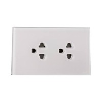 Smartdust Us 120*72 Mount Power Electric 6 Pin Double Wall Socket Outlet