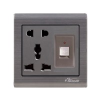 stainless steel USB wall socket